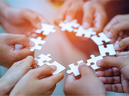 Team Puzzle Hands Connecting Collective CAN Abilities My News IG Archive